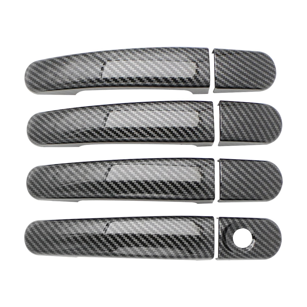 Door Handle Cover for Ford Focus 2 MK2 2005 - 2011 Focus 3 MK3 2012 - 2018 Car Door Handles 4Pcs Carbon Fiber Sticker Trim