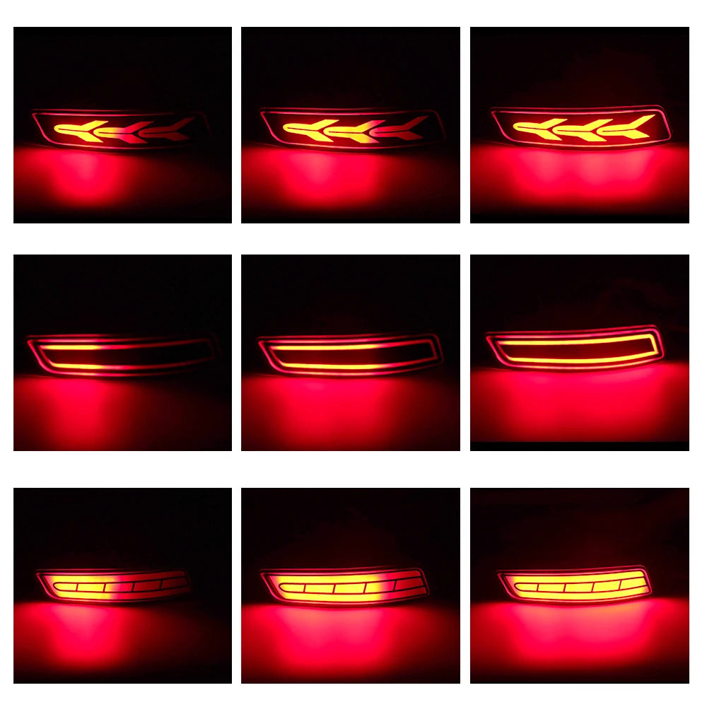 For Toyota Corolla Altis 2014 2015 2016 2017 2018 Drive Brake Turn Signal lamps Dynamic LED Rear Bumper Reflector light