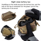 Tactical Helmet Pouch Night Vision Battery Box Storage Bag Rear Counterweight Pouch Helmet Mounted Tactical Lights Tools Pouch
