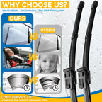 Erick's Wiper LHD Front & Rear Wiper Blades Set For Seat Ateca 2016 - 2023 Windshield Windscreen Window Brushes 26"18"11"