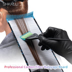 SHKALLI Professional Carbon Fiber Hair Coloring Board with Comb Teeth Hair Dyeing Styling Tool for Hairdressers