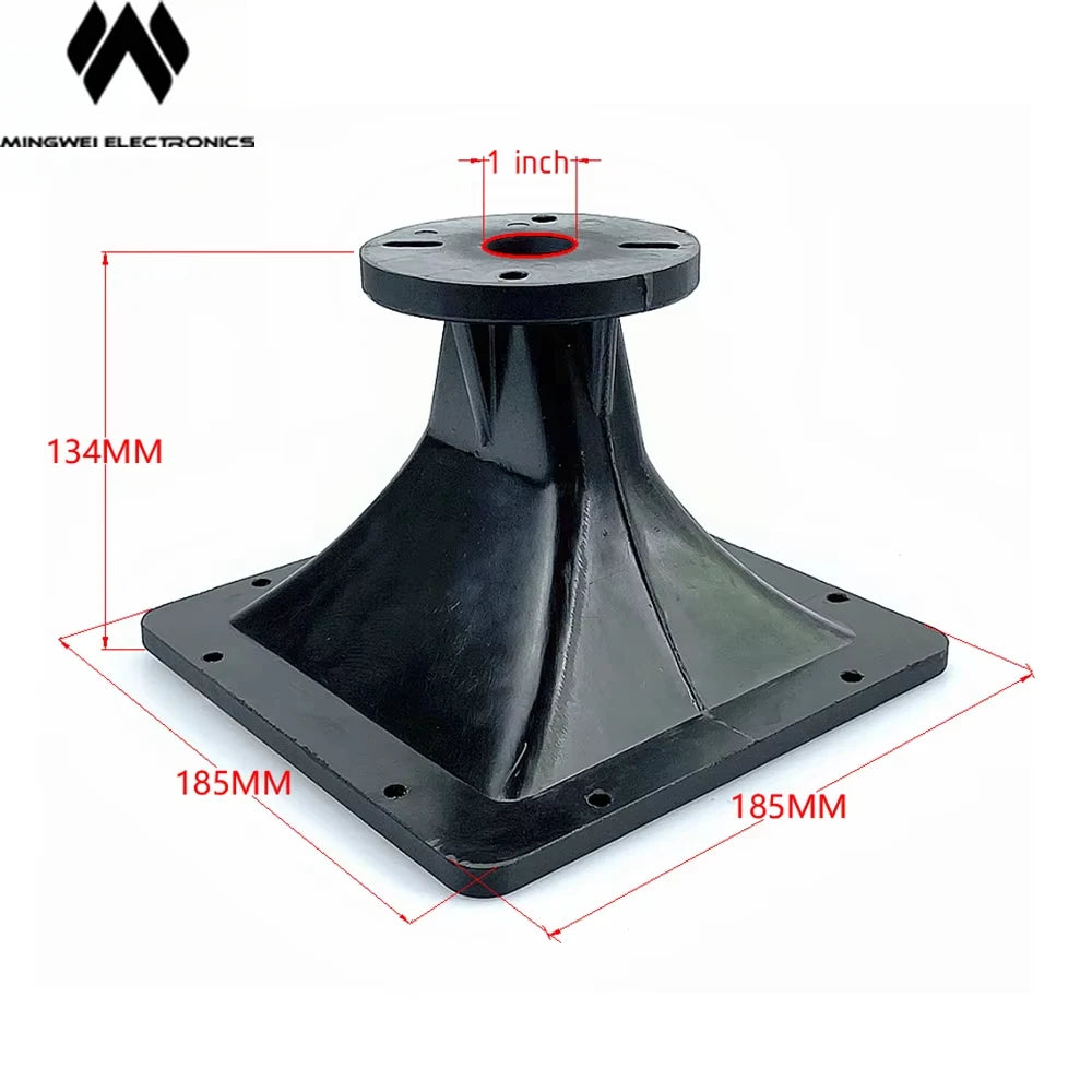 MW Audio PRO Audio Horn for Full Range Cabinet Compress Driver Size185L*185W*134H,Throat 1Inch