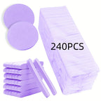 Facial Sponges - 240pcs - Compressed Facial Sponges for Washing The Face, Sponge Pads for Exfoliating Masks, And Makeup Removal.