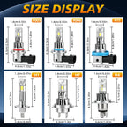 2x H4 H7 Canbus H8 H11 H1 LED Headlight 9005 HB3 9006 HB4 Led Lamp 3570 CSP Car Headlight Bulbs 300W Turbo Fan 6500K 12V 68000LM