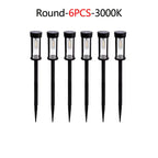 6PCS-Round / Warm White