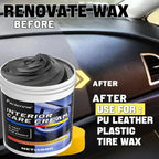 NEW Heavy-Duty Car Plastic Renovator Wax - Fast-Acting Scratch Repair, Restores & Protects Car Bumpers, Interiors, Dashboard, D