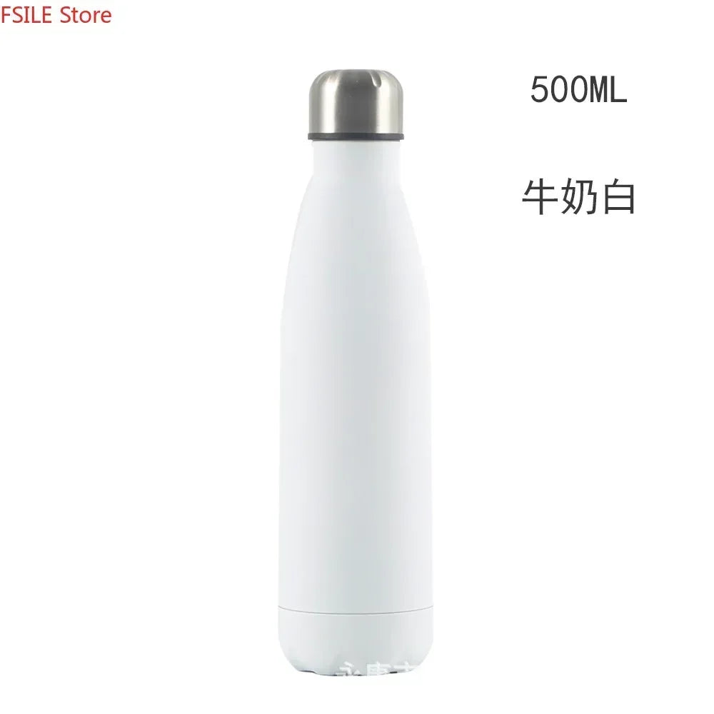 500/750/1000ml Double-Wall Insulated Vacuum Flask Stainless Steel Thermos  BPA Free for Outdoors Sport Water Bottle