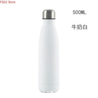 500/750/1000ml Double-Wall Insulated Vacuum Flask Stainless Steel Thermos  BPA Free for Outdoors Sport Water Bottle