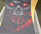 Pirate Terror Flames Pattern Electric Scooter Anti-slip Sticker Sandpaper Skateboard Grip Tape Sheet 60*30cm