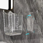 Effortless Access Wall-Mount Tissue Box - Durable & Stylish Bathroom Essential