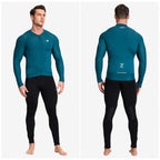 ZRSE Men's Long Sleeve Cycling Jersey UPF 50+ Quick Dry Breathable Slim Fit Shirt