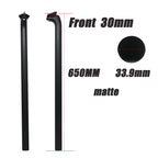 3K Carbon Bike Seatpost 31.8/33.9/34.9mm 550/600/650mm Matte, Front/Back