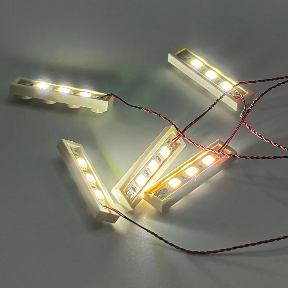 LYBMTWF 20pcs 1×4 LED DIY Lighting kit, LED Light Brick, Compatible with Lego Building Block 3710