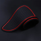 Smabee Anti-Slip Cup Holder Door Slot Mat Set for Hyundai i30 N 2017-2022 Red