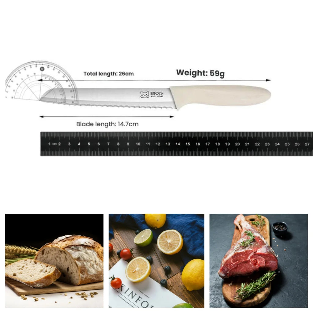 Bread Knife Serrated Special Knife For Making Sandwiches Beignet Cutlery Baguette Specialt Toast Slicing Knife For Baking Tool