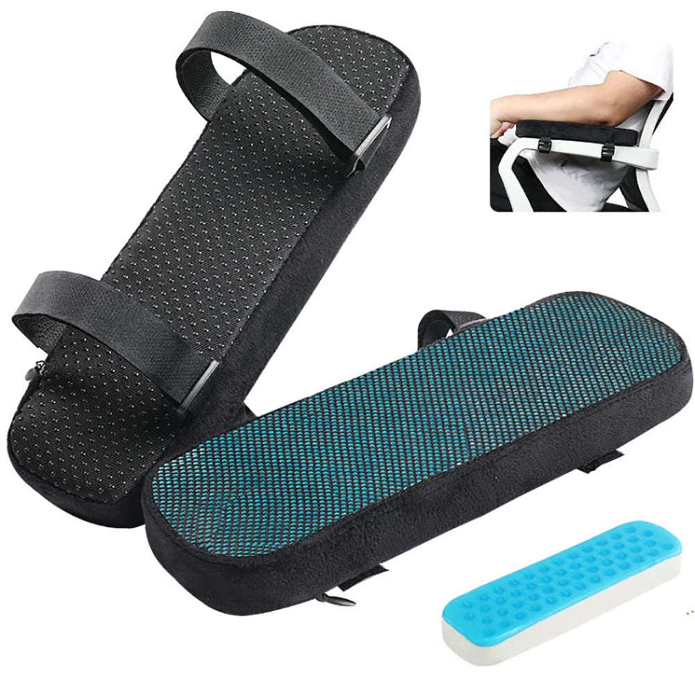 Ergonomic Armrest Pads- Office Chair Arm Rest Cover Pillow - Elbow Support Cushionfor Computer, Gaming and Desk Chairs  (Set of