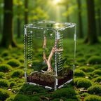 Front Opening Acrylic Jumping Spider Enclosure Escape Proof Habitat 12x12x20cm