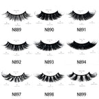 Free Shipping 10Pairs/Pack Fluffy Wispy Natural Strip Lashes With Spikes Wholesale in Bulk Faux Mink Lashes Supplies