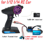 Brushless Combo Upgrade Kit Motor Esc Receiver RC Servo Set  for MJX hyper go HBX REMO Hobby WLtoy 1/12 1/14 1/16 1/18 Car