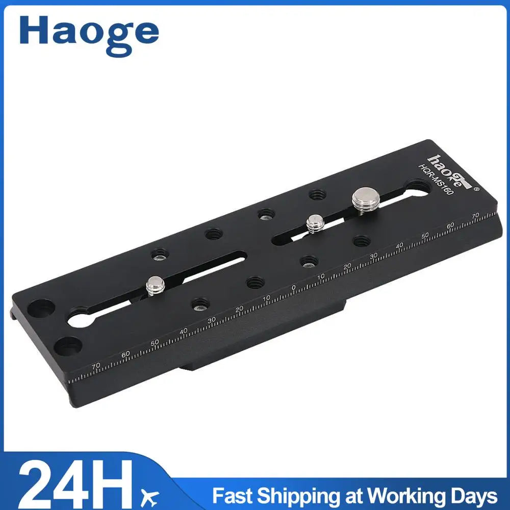 Haoge 160mm Quick Release Plate For Sachtler Tripod Fluid Head FSB4 FSB6 FSB6T FSB8 FSB8T DV10 3+3 5+5 Video 14II DV2 DV4 DV6