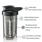 New In Portable Milk Shake Protein Powder Mixing Cup Fitness Drinking Bottle For Gym Shake Bottles LeakProof Sport Water Bottle