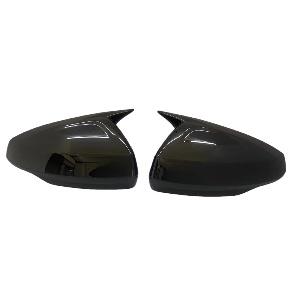 Rear View Mirror Cover For Volkswagen For VW Polo Mk6 AW GTI 2018-2021 OX Horn Car Caps Shell Trim Carbon Fiber Look Exterior