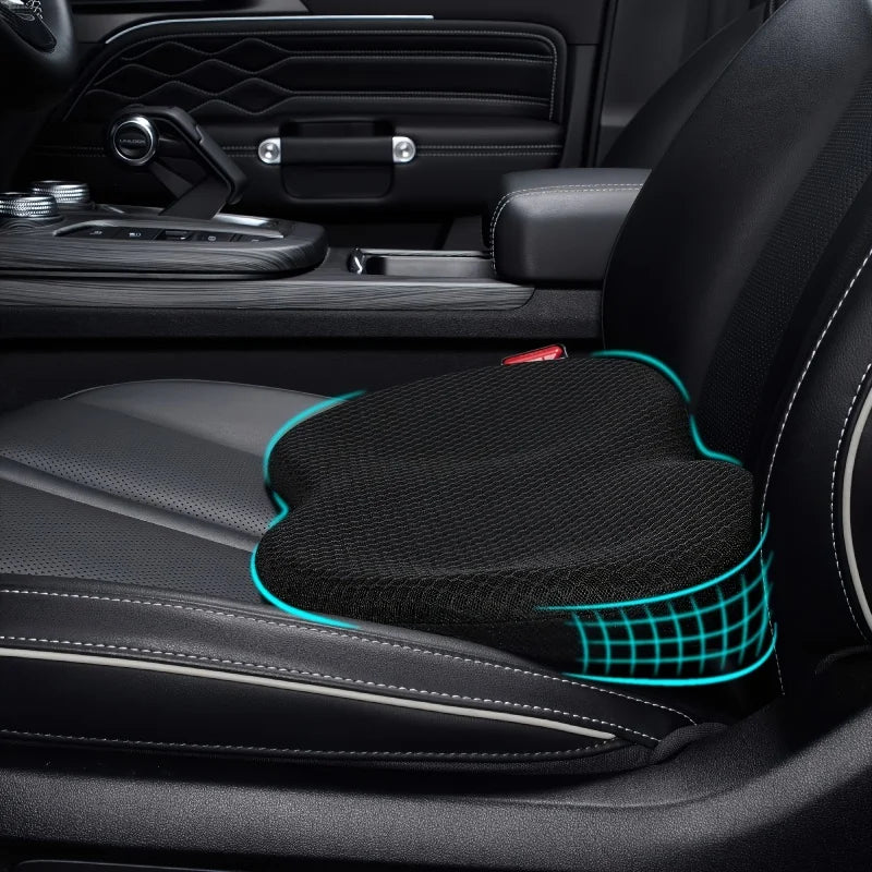 2 In1 Multifunctional Cushion Universal Memory Car Lumbar Pillow Support Driver Back Pain Relief Increased Height Buttocks Pad