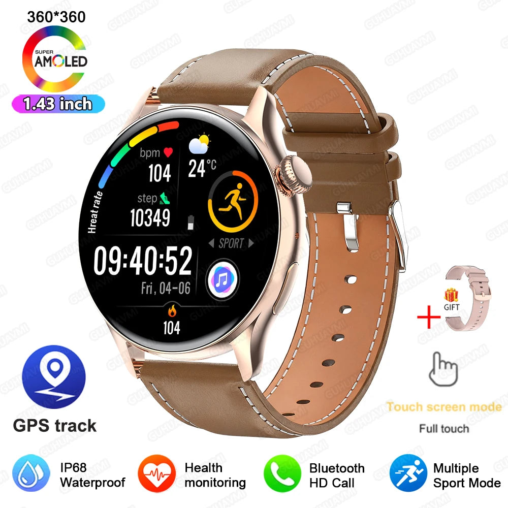 2026New GPS NFC Bluetooth Call Smartwatch Women Watch 4 mini Sport Track Heart Rate Pressure Monitoring Health Smartwatch Ladies