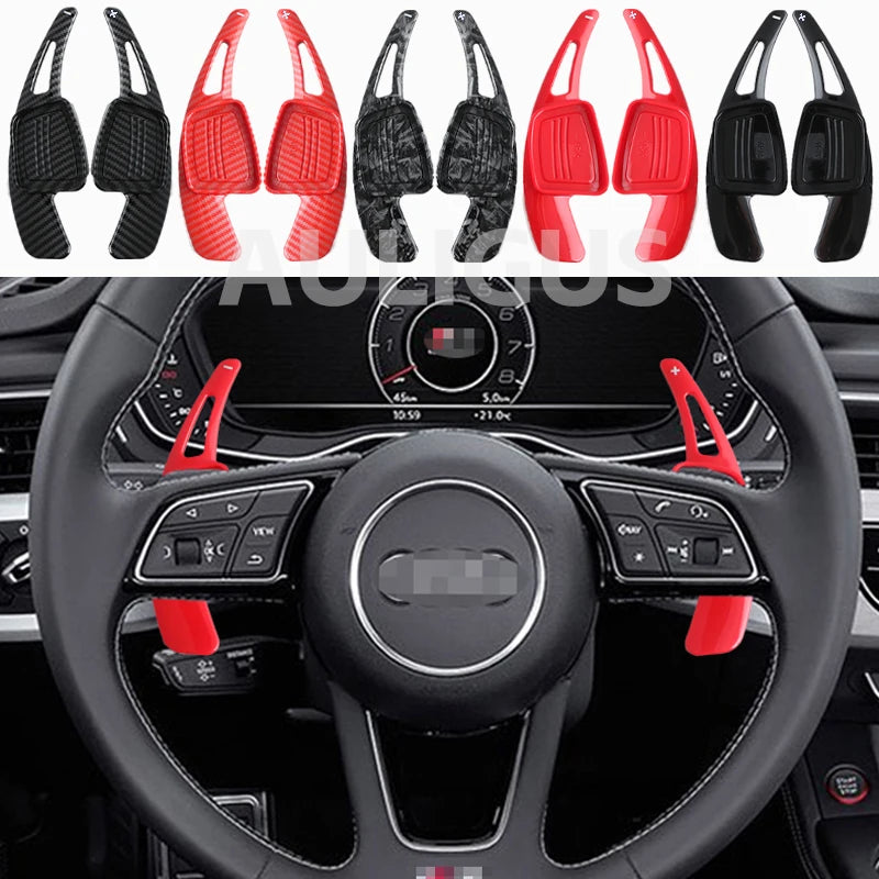 For Audi A3 S3 A5 S5 2017 A4 B9 Q7 2016-2017 TT TTS Shifter Paddle Shift Extension Steering Wheel Shift Paddle Shifter