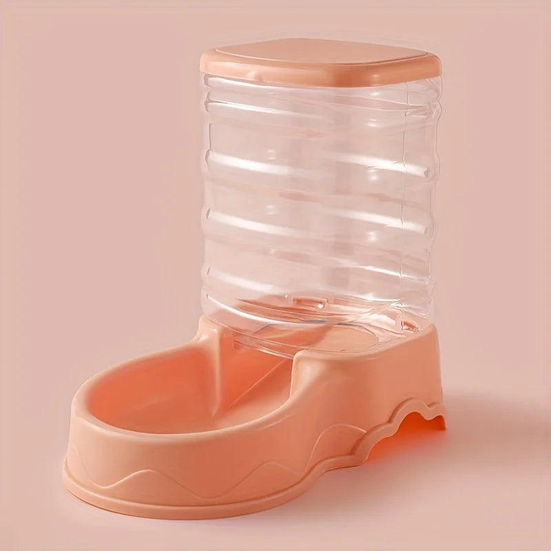 Pet automatic feeder cat drinking water bowl cat bowl dog bowl 3.8L large capacity grain storage barrel pet supplies