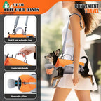 ATUBAN 2 in 1 Cat Shoulder Carrier, Outdoor Small Dog Harness and Leash, Cats Sling Carrier Bag, Breathable Pet Travel Carriers