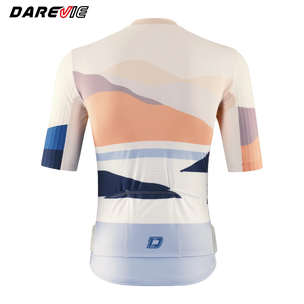 DAREVIE Cycling Jersey Man Moisture Wicking AREO Pro Level Men's Cycling Shirt Light Soft Quick Dry Men's Cycling Clothing