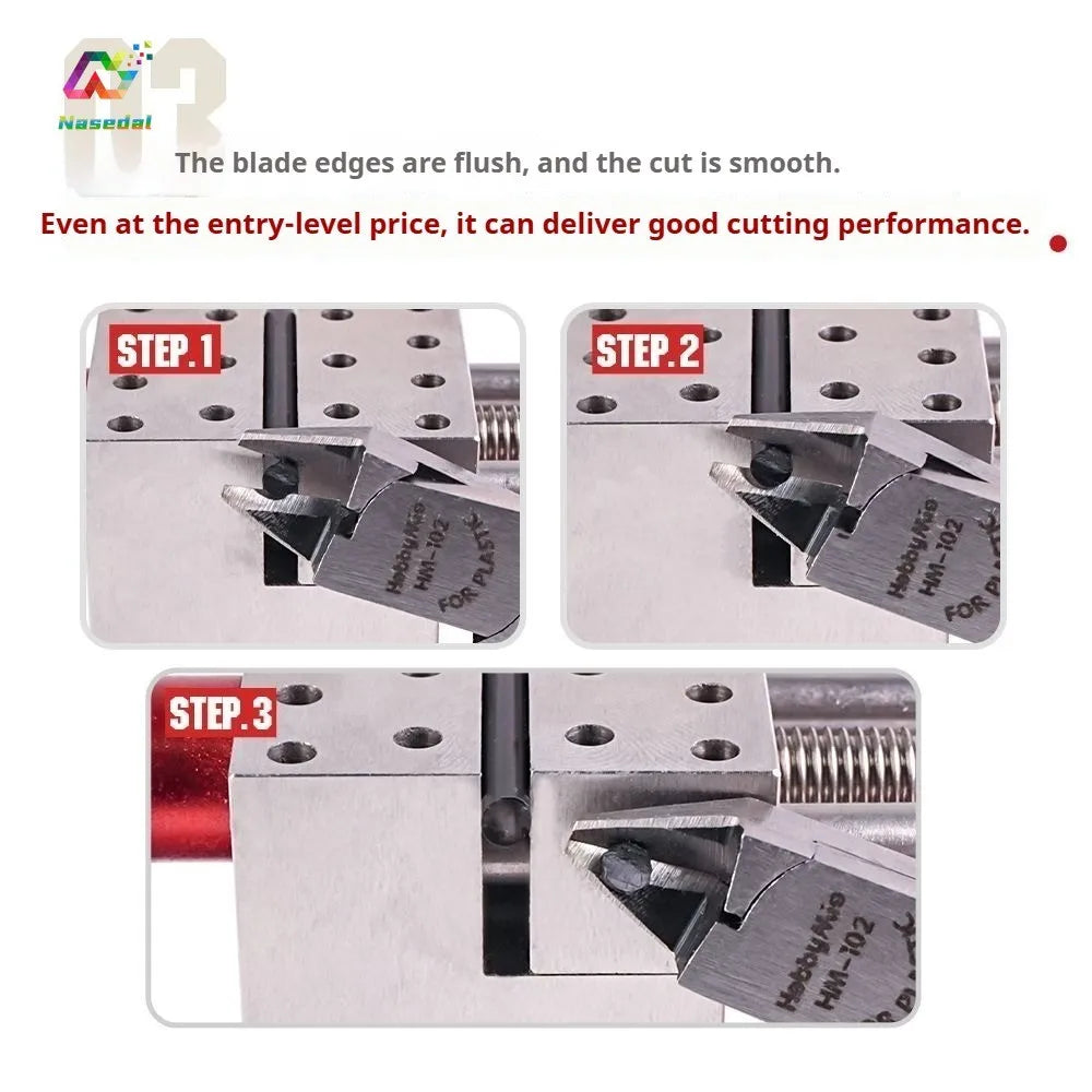 HobbyMio HM-102 Single Blade Gate Nipper High Hardness Steel Sharp Thin Edge Clean Smooth Cut No Whitening for Gundam Model Kit