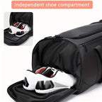 Large Capacity Carry on Travel Bag for Men Spacious Sports Gym Bag with Multiple Compartments Weekend Overnight Duffel Bag