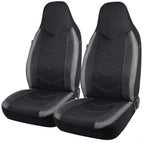 AUTOKING High Back Bucket Universal Seat Protector Breathable Mesh Fabric Carbon Fiber Texture Seat Car Seat Cover Cushion