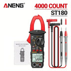 ST180 Digital Clamp Meter 4000 Count AC Current Multimeter Voltage Tester 1pc