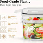 4/2pcs THELIFE RV Must-Have! 2.5L/84.5oz BPA Free Airtight Food Storage Containers for Flour, Sugar, Cereal