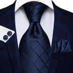 Solid Gold Yellow Ties For Men Handky Cufflinks Set Fashion Gift For Men's Tie Wedding Business Necktie Blue Black Orange Beige