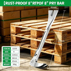JUSTINLAU 8/10/12‑Inch Flat Dovetail Chisel Nail Puller Household Woodworking Pry Bar Multi‑Purpose Hand Repair Tool