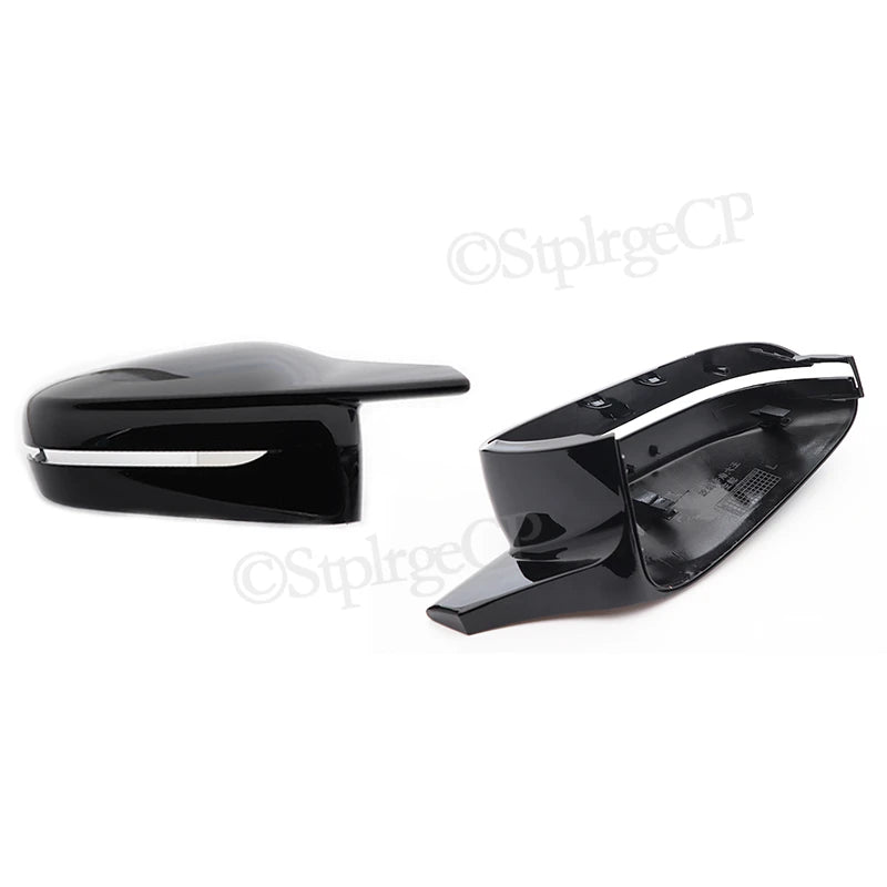 G30 G38 Bright Black Side Wing Rearview Mirror cover caps For BMW 2 3 4 5 7 Series G20 G21 G28 G22 G11 G12 G42 M4 style LHD RHD