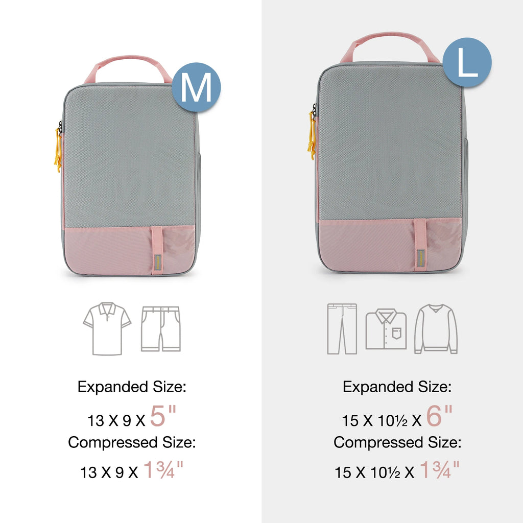 BAGSMART Packing Cubes Compression Storage Bag Travel Lightweight Suitcase Organizer Accessories  Luggage Organizer Travel Bag