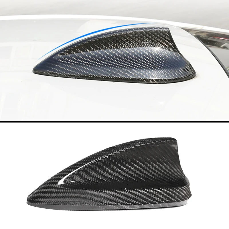 BMW 3/5/7 Series Antenna Protection Cover Carbon Fiber Style Trim Accessory