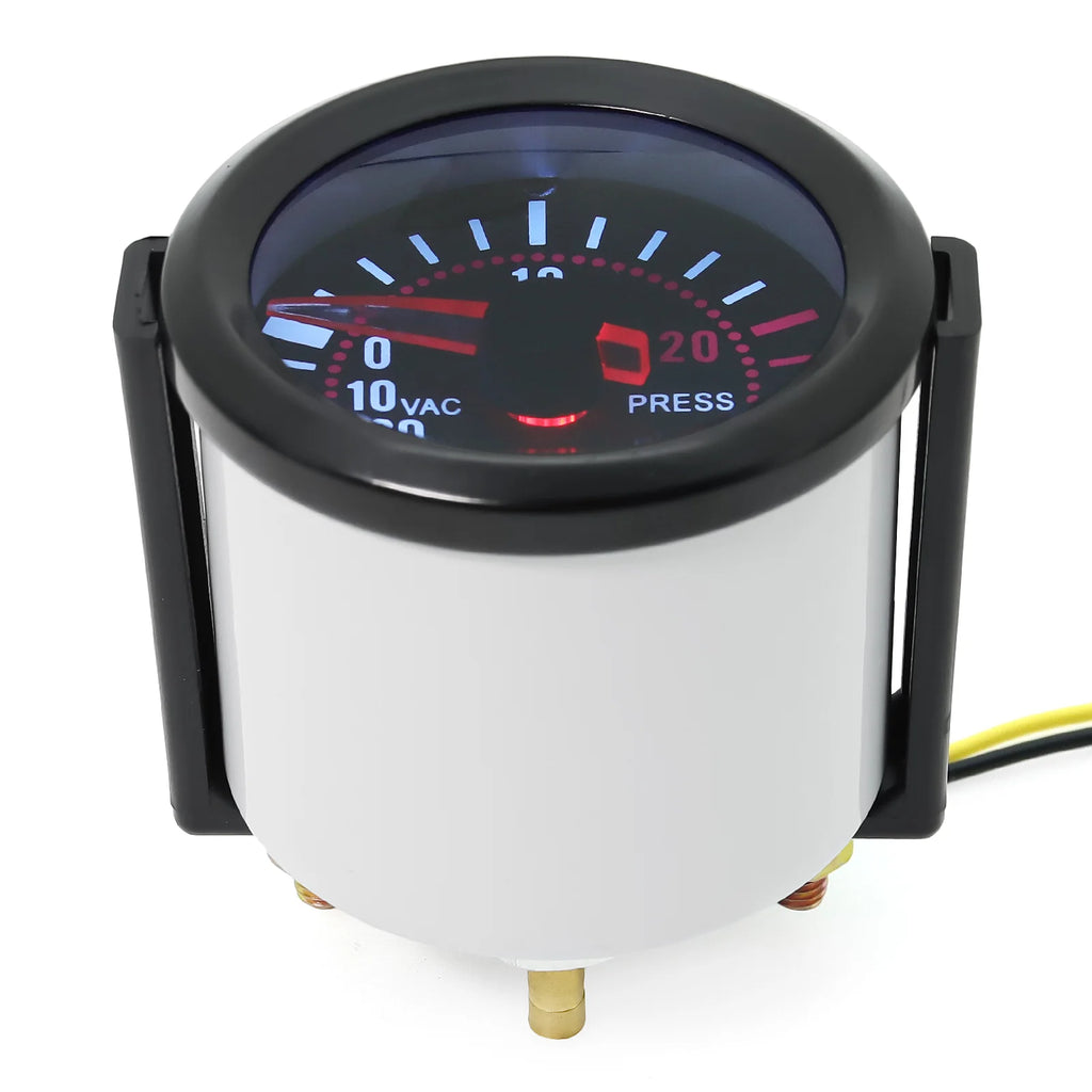 2" 52mm Digital Car Boost Meter Water Temp Oil Temp Oil Pressure RPM Tachometer Voltage Vacuum For 12V Car Smoke Lens Gauge