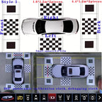 Car panoramic 3D 2D Calibration Cloth 360-degree Camera Surround Bird's-eye View System Debugging Cloth Special 4 Pieces/set