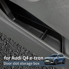 Smabee for Audi Q4 E-Tron 2021-2025 Door Side Storage Box TPE Front Rear Door Handle Organizer Tidying Car Accessories