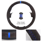 Custom For Mercedes Benz W176 W246 A-Class C-Class W204 C117 C218 X218 W212 C207 Car Steering Wheel Cover Microfiber Leather