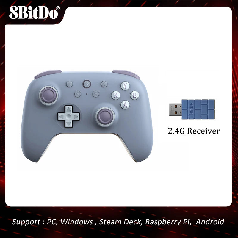 8BitDo Ultimate 2C Wireless Controller Gamepad With Hall Joystick for PC Windows 10/11 Steam Deck Raspberry Pi Android