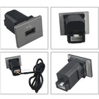 NEW 2PCS Car USB Input Adapter Audio Radio u-disk flash Socket Interface Cable For Ford Focus 2 Mk2 2009-2011