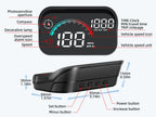 AD M22 GPS HUD For All Cars Head Up Display Universal Digital GPS Speedometer LCD Projection On Glass Windshield Projector Speed