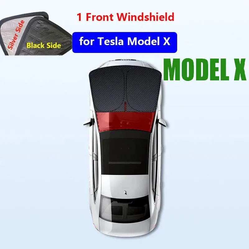 for Tesla Model 3 Y S X 2025-2020 26 Privacy Sunshade Side Window Sun Shades Front Rear Windshield Blind Shading Outdoor Camping